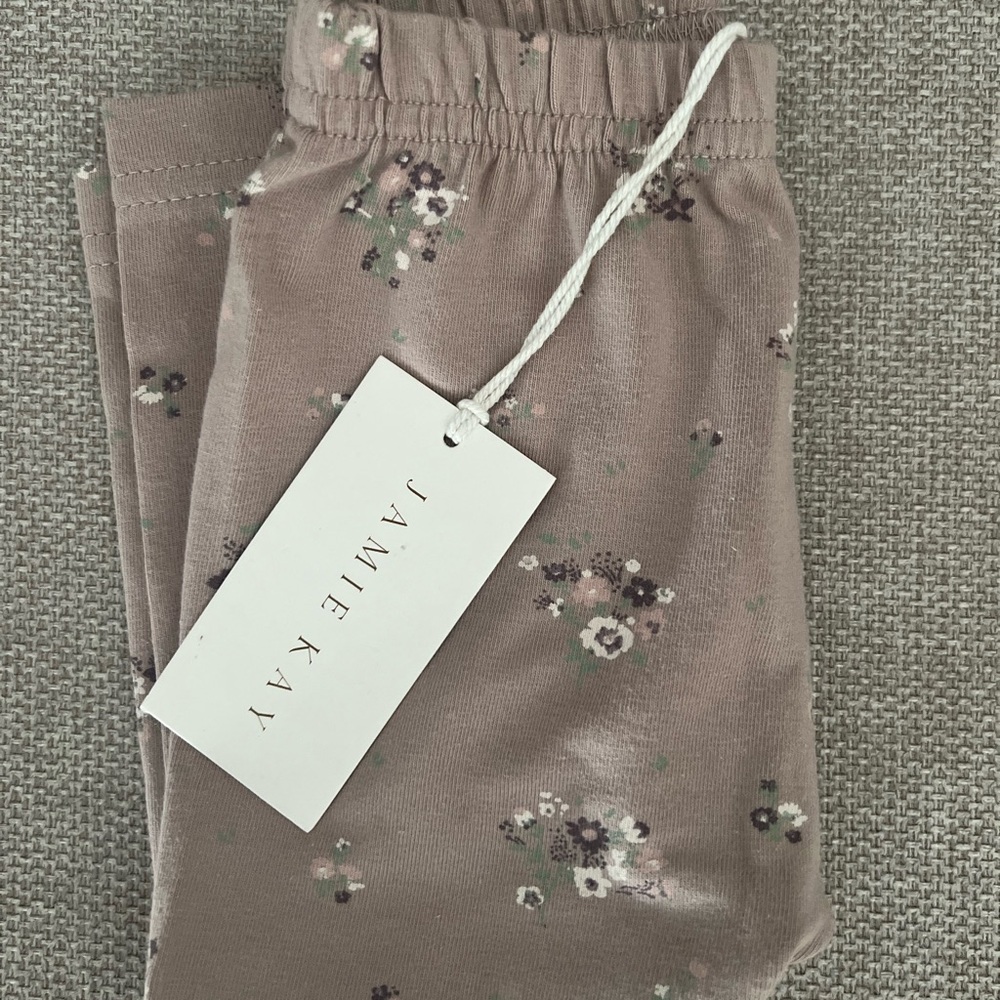 Jamie Kay Organic Cotton Everyday Legging - Lauren Floral Fawn